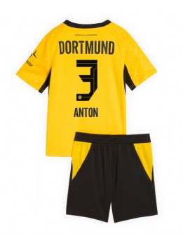 Otroški Nogometna dresi replika Borussia Dortmund Waldemar Anton #3 Domači 2026-27 Kratek rokav (+ hlače)